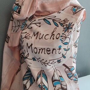Bohemian Feather Floral Print Scarf Wrap Shawl‎ Boho Chic